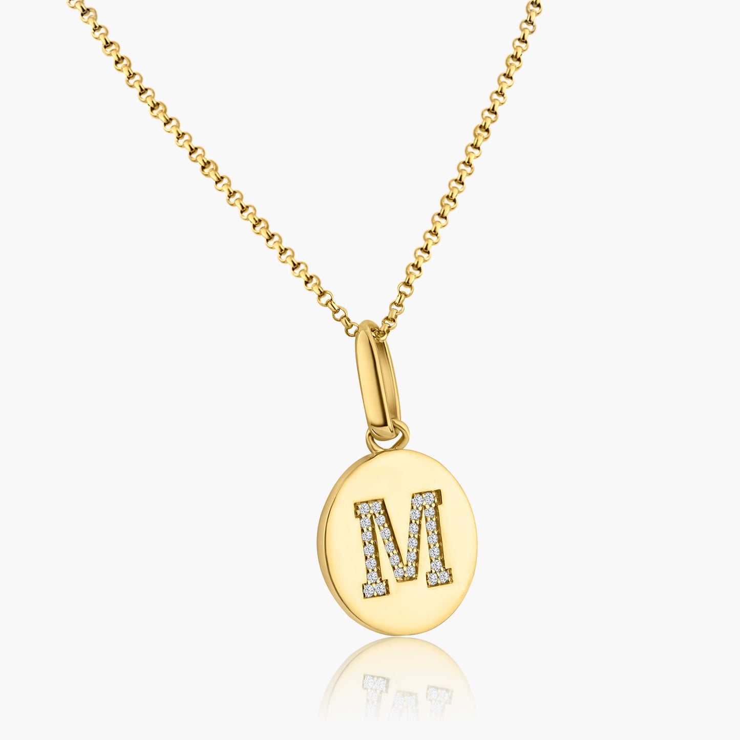 14K Yellow Gold Personalized Initial Pendant - P60610804