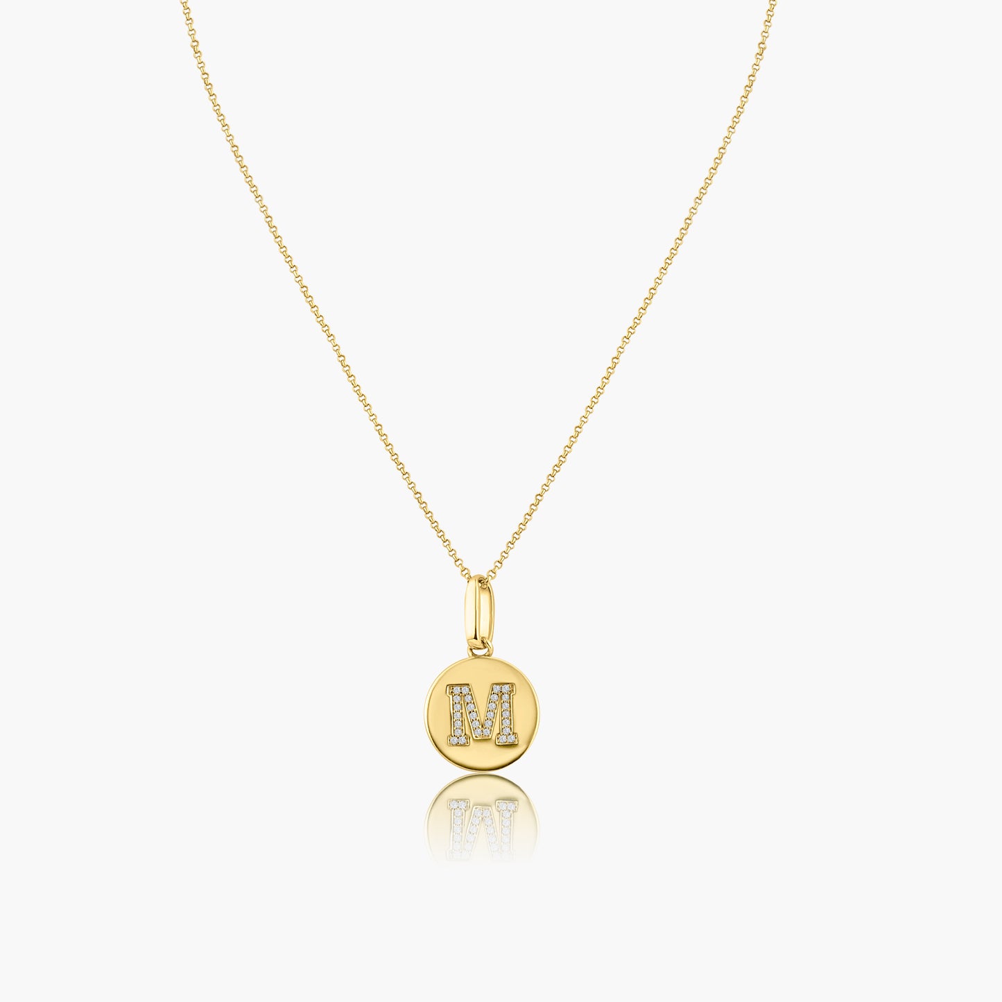 14K Yellow Gold Personalized Initial Pendant - P60610804