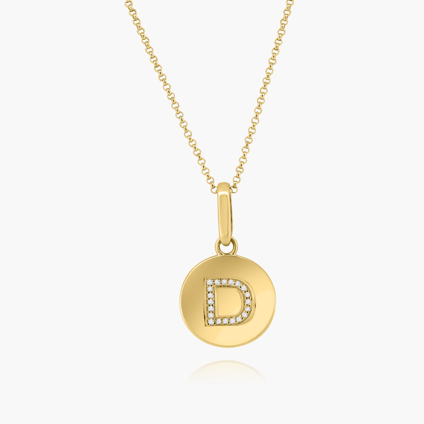 14K Yellow Gold Personalized Initial Pendant - P60610806