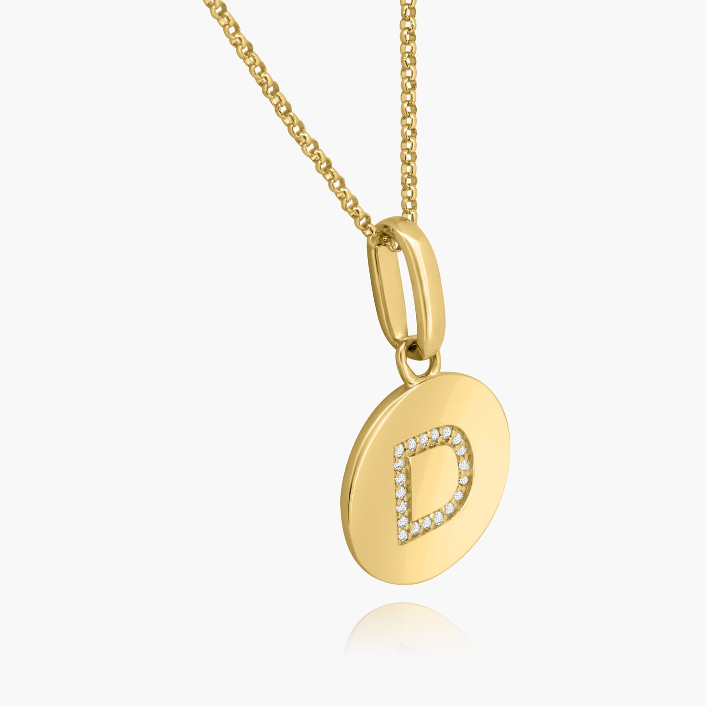 14K Yellow Gold Personalized Initial Pendant - P60610806