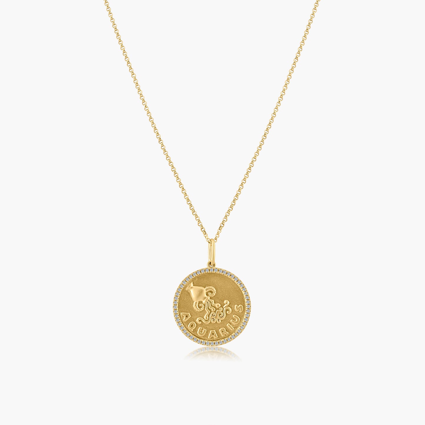 14K Yellow Gold Zodiac Pendant-P606234