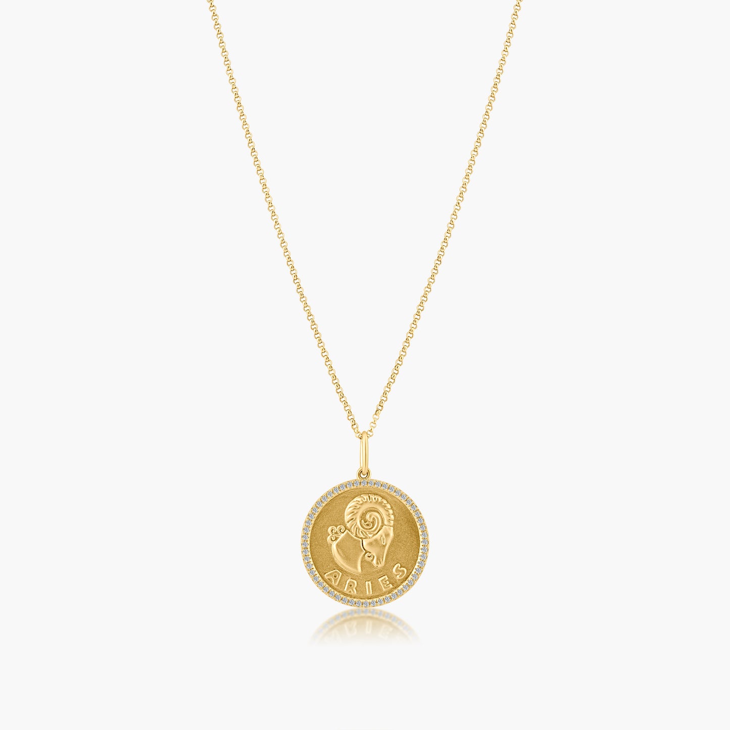 14K Yellow Gold Zodiac Pendant-P606246