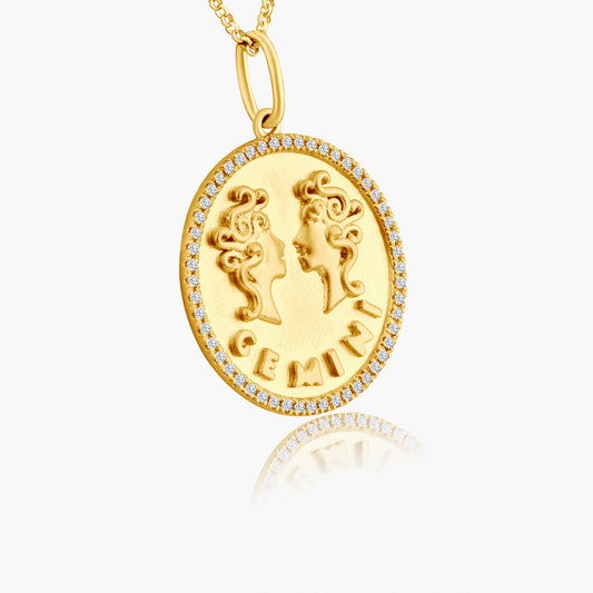 14K Yellow Gold Zodiac Pendant-P606249