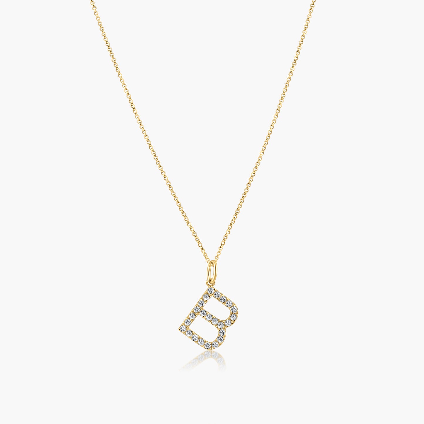 14K Yellow Gold Personalized Initial Pendant-P60626302