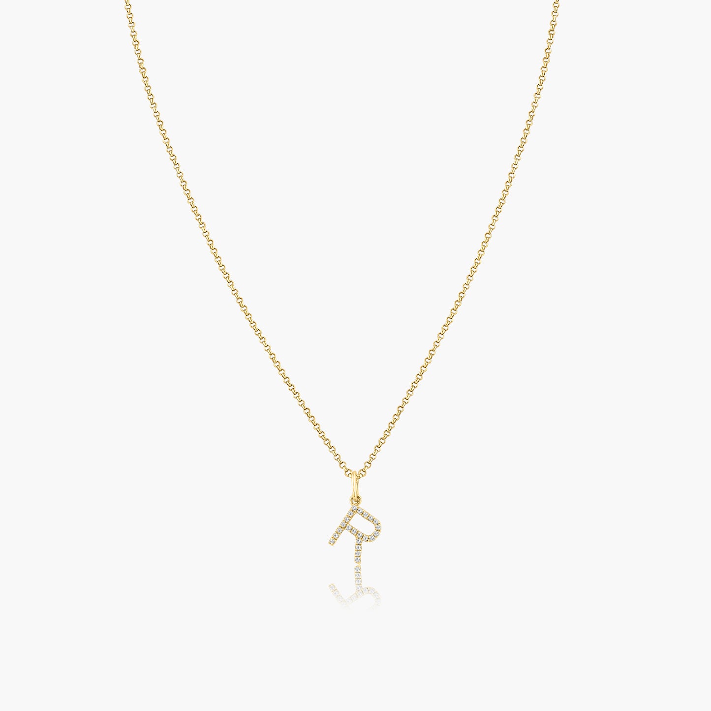 14K Yellow Gold Personalized Initial Pendant-P60626402