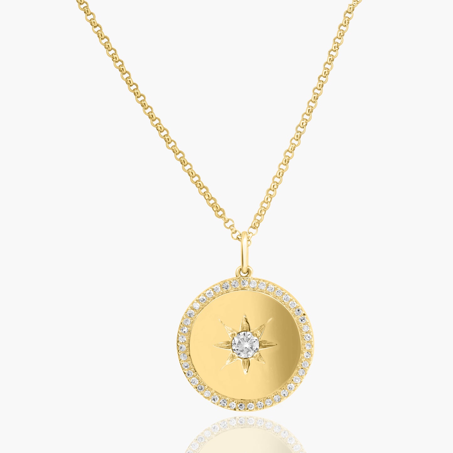 14K Yellow Gold Northstar Pendant - P606482