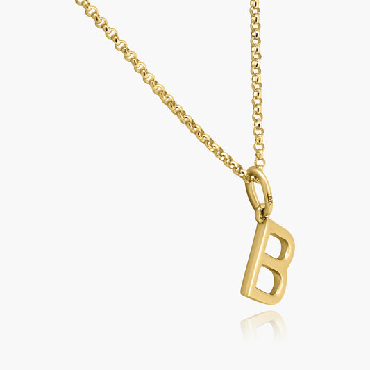 14K Yellow Gold Personalized Initial Pendant-P60648804