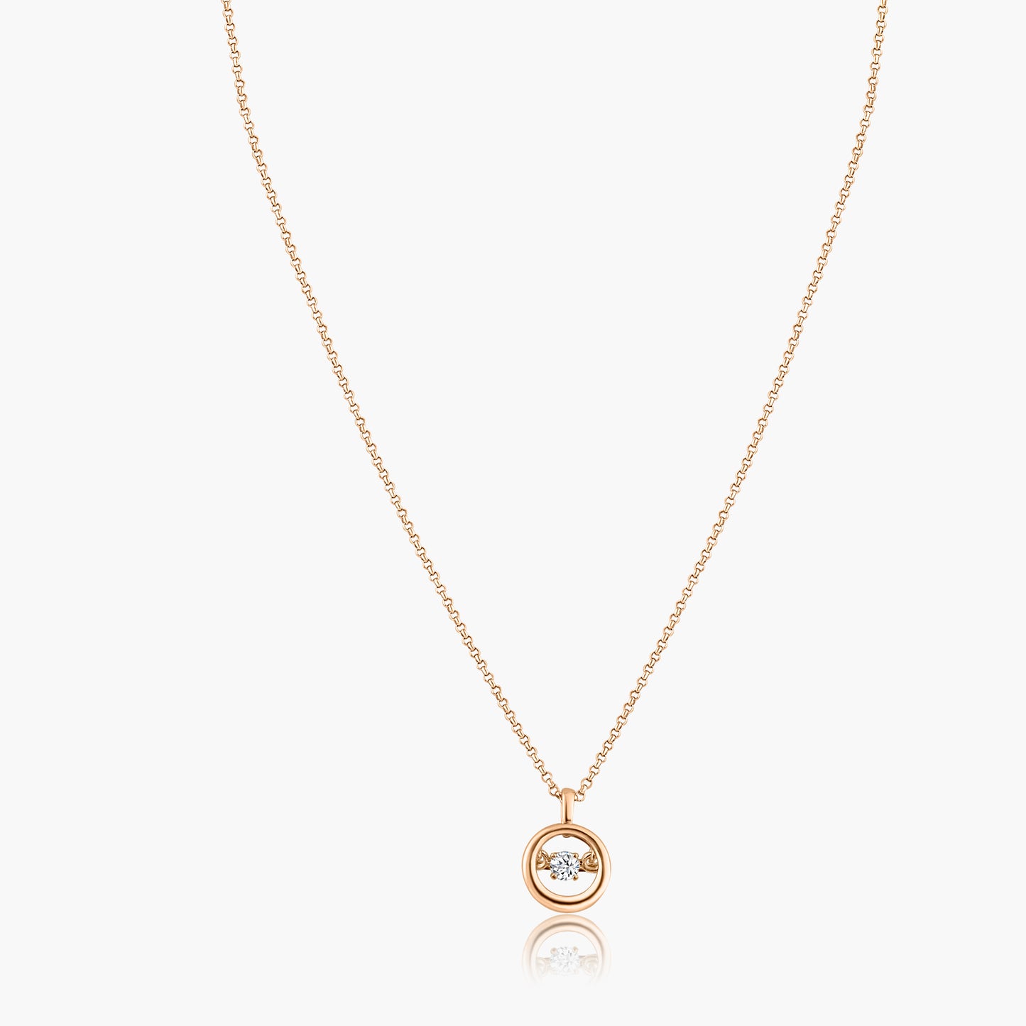 14K Rose Gold Dainty Pendant - PGP00584-ARVV