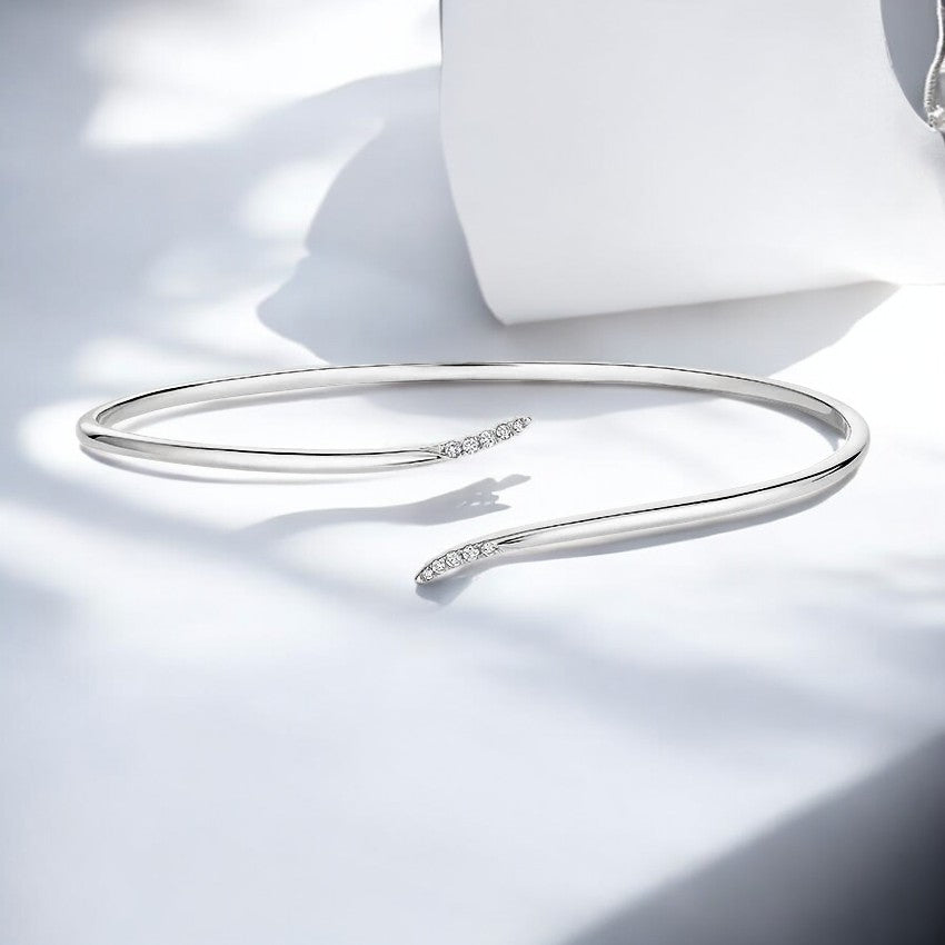 Petite Lab Diamond Cuff Bracelet
