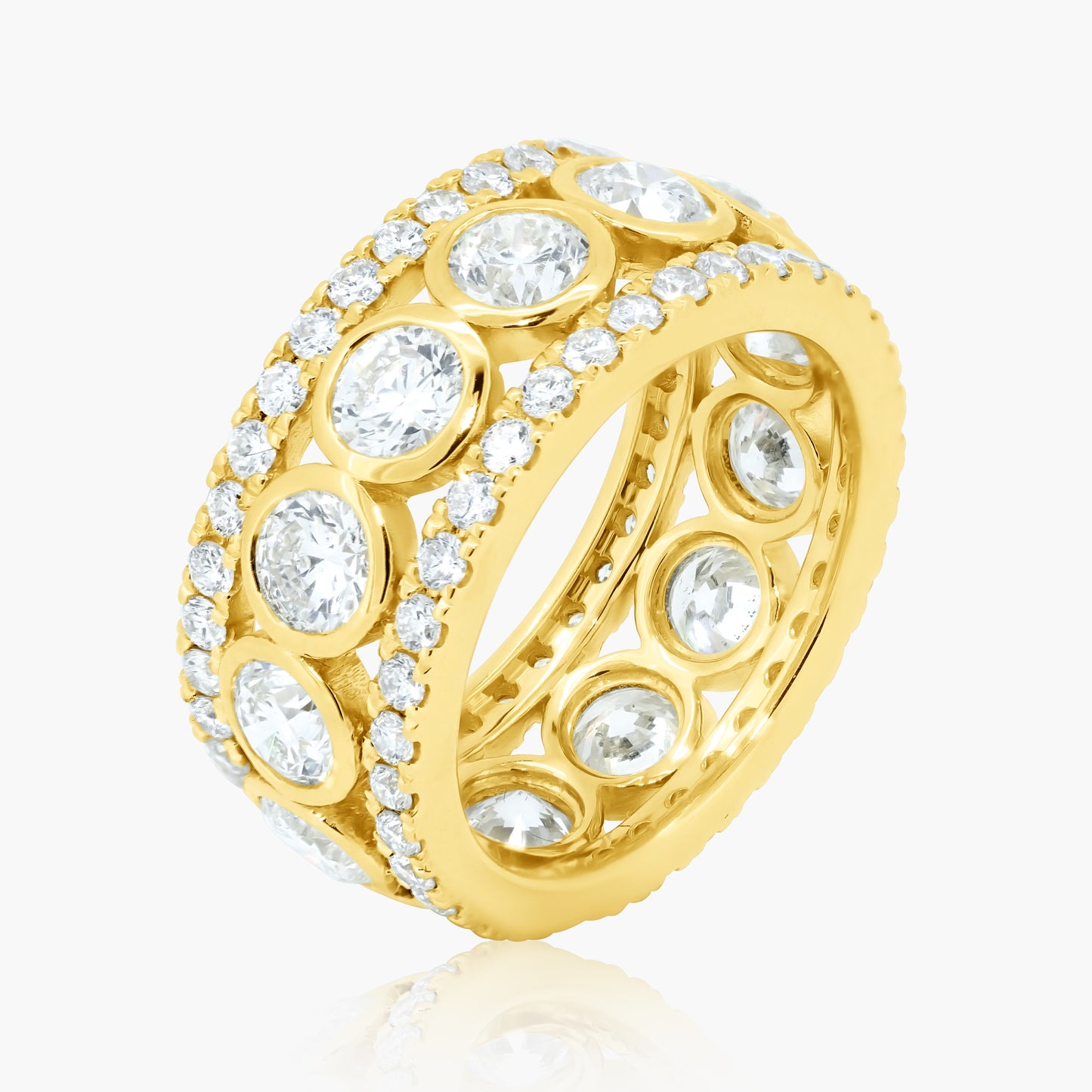 14K Yellow Gold Eternity Ring-R00018