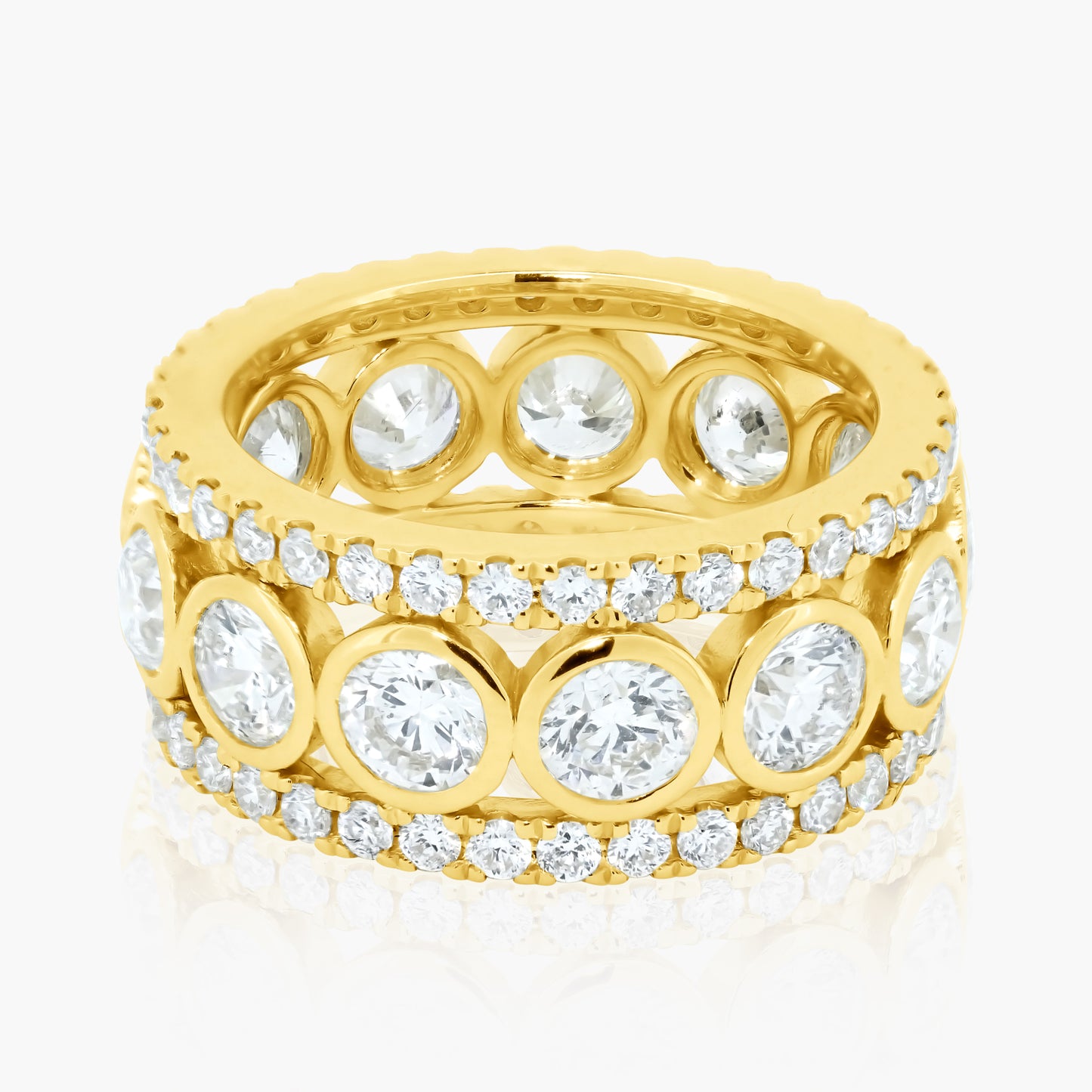 14K Yellow Gold Eternity Ring-R00018