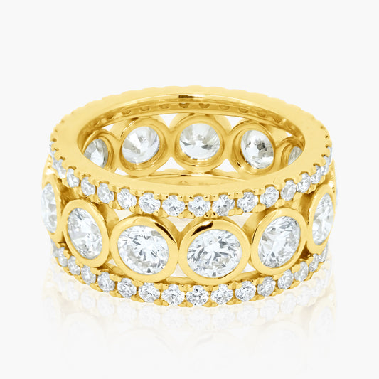 14K Yellow Gold Eternity Ring-R00018