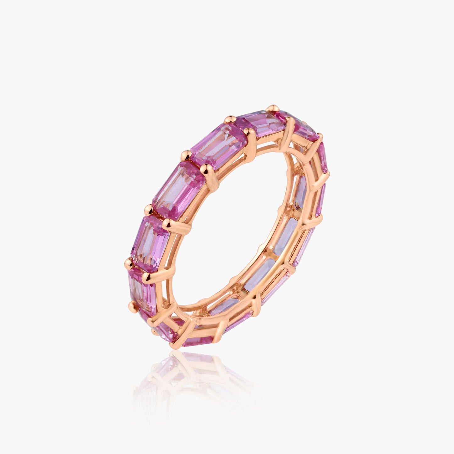 14K Rose Gold Pink Sapphire Ring - R0026DIPS0003DIRD