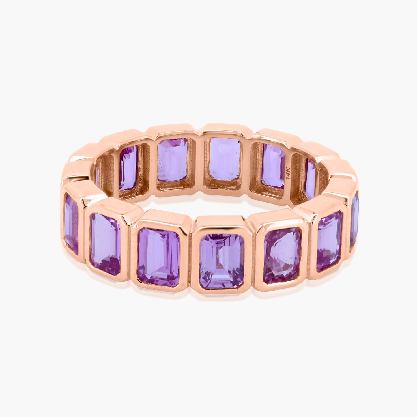 14K Rose Gold Colored Gemstone Ring - R06334