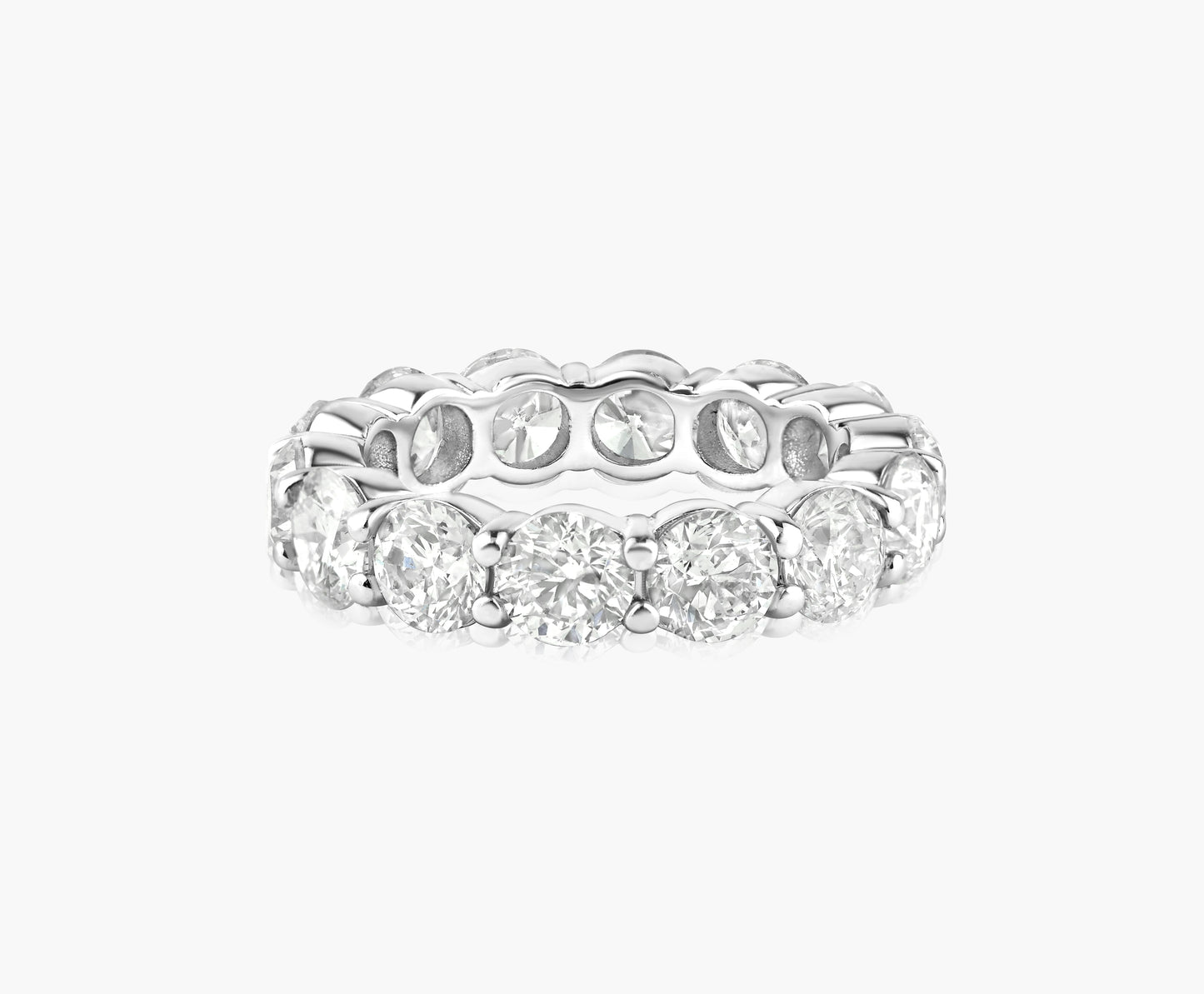 14K White Gold Round Diamond Eternity Band - R19486BBJ