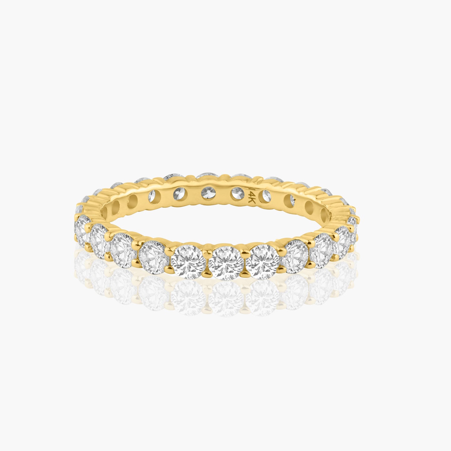 14K Yellow Gold Round Diamond Eternity Band-R19486BW01