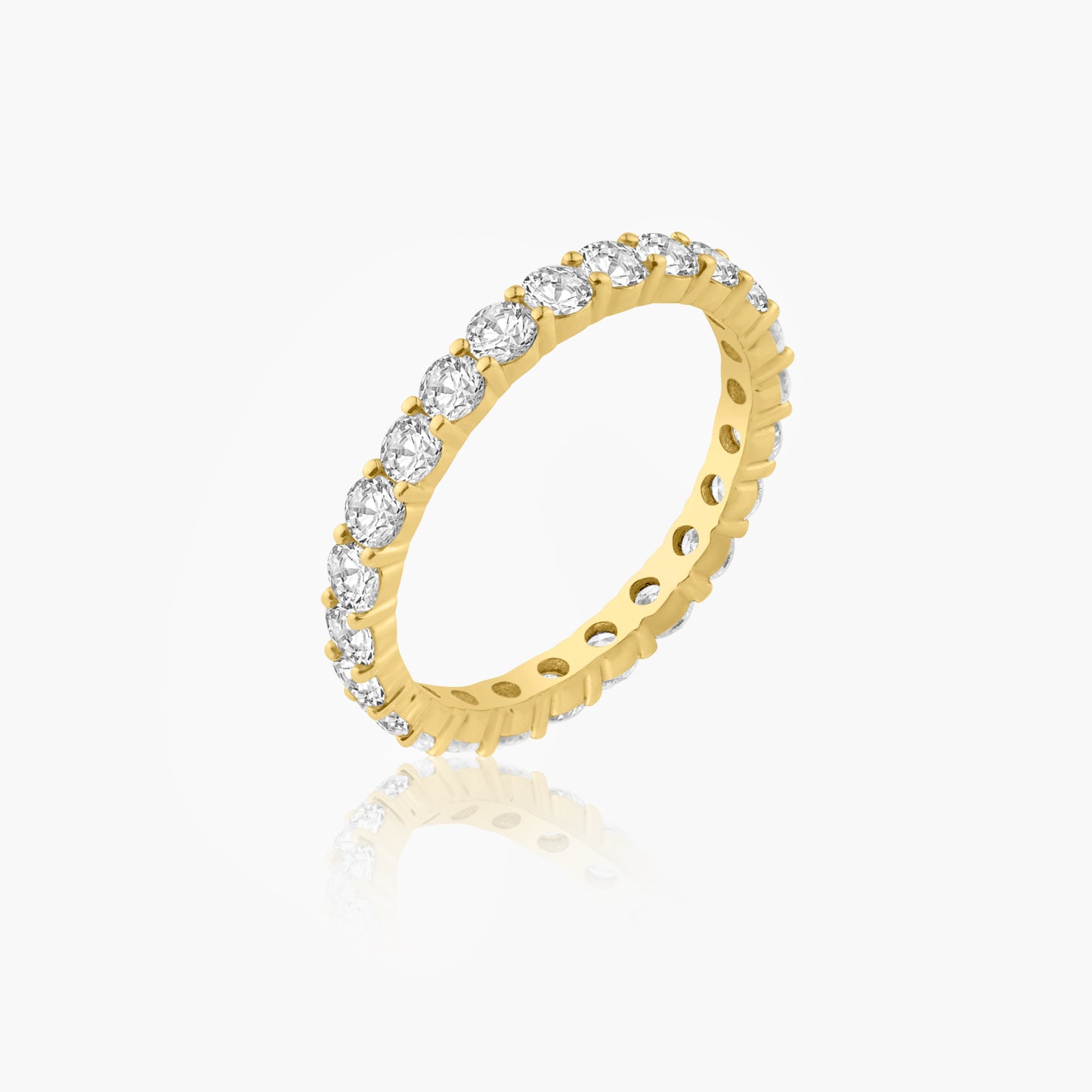 14K Yellow Gold Round Diamond Eternity Band-R19486BW01