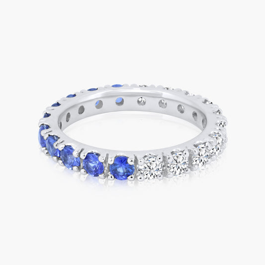 14K White Gold Colored Gemstone Ring-R2.7BHKJ