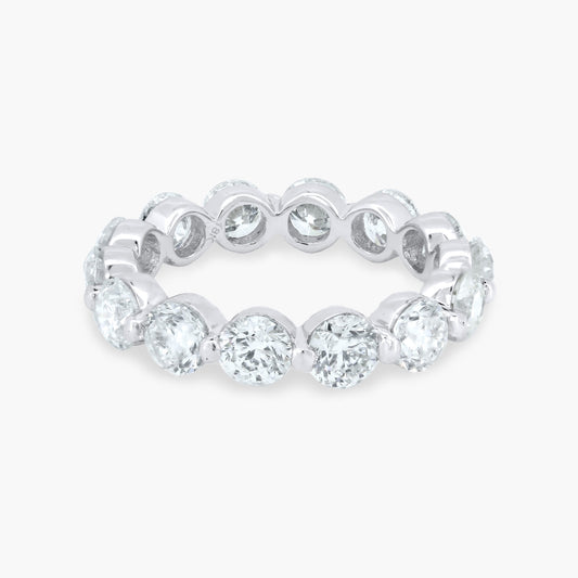 18K White Gold Round Diamond Eternity Band - R20283AAY