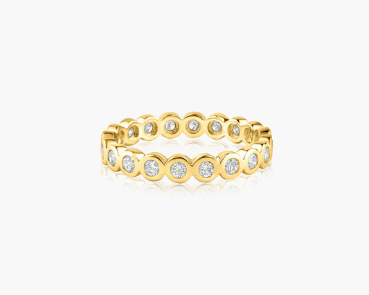 14K Yellow Gold Bezel Eternity Band - R60218606