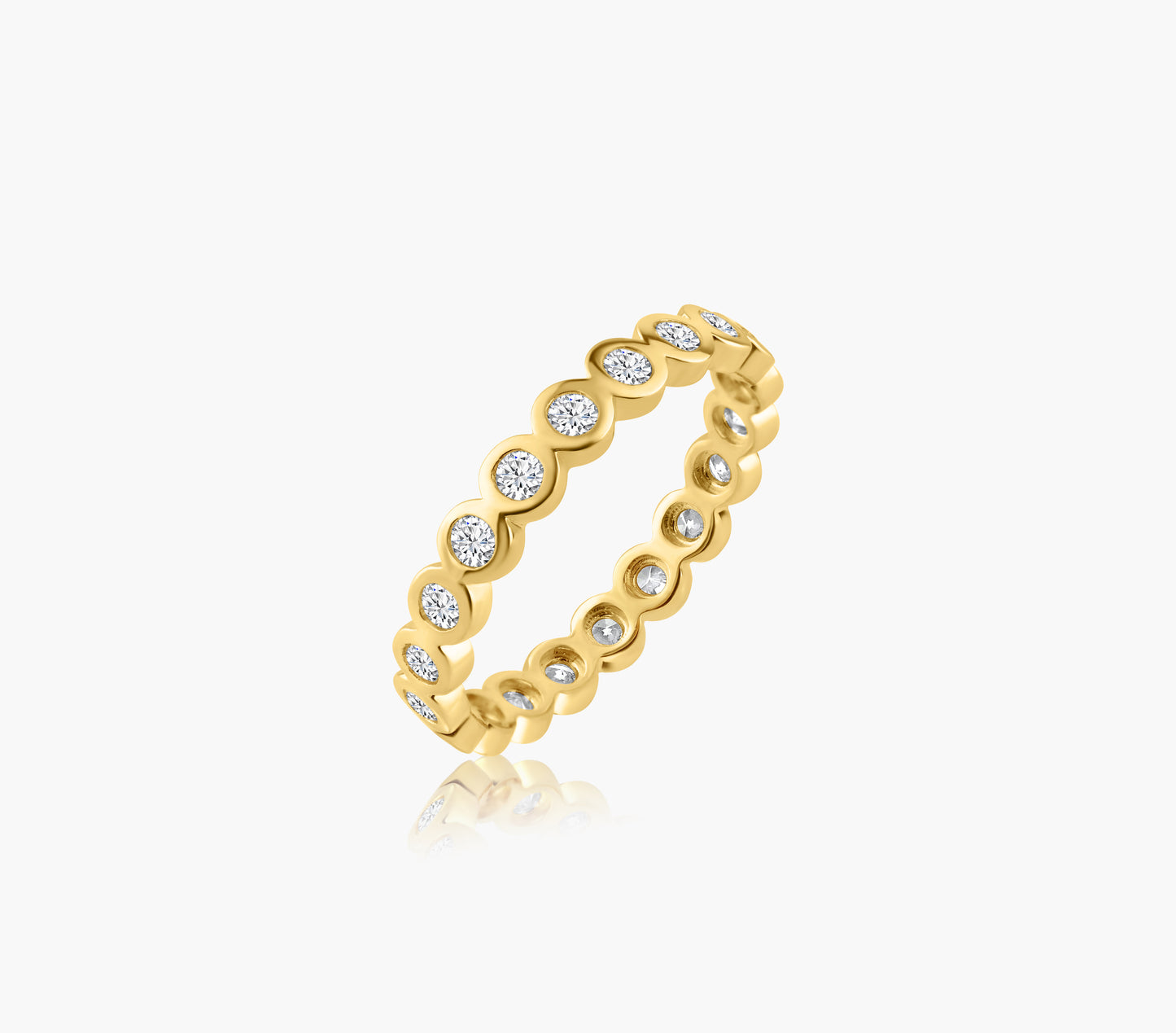 14K Yellow Gold Bezel Eternity Band - R60218606