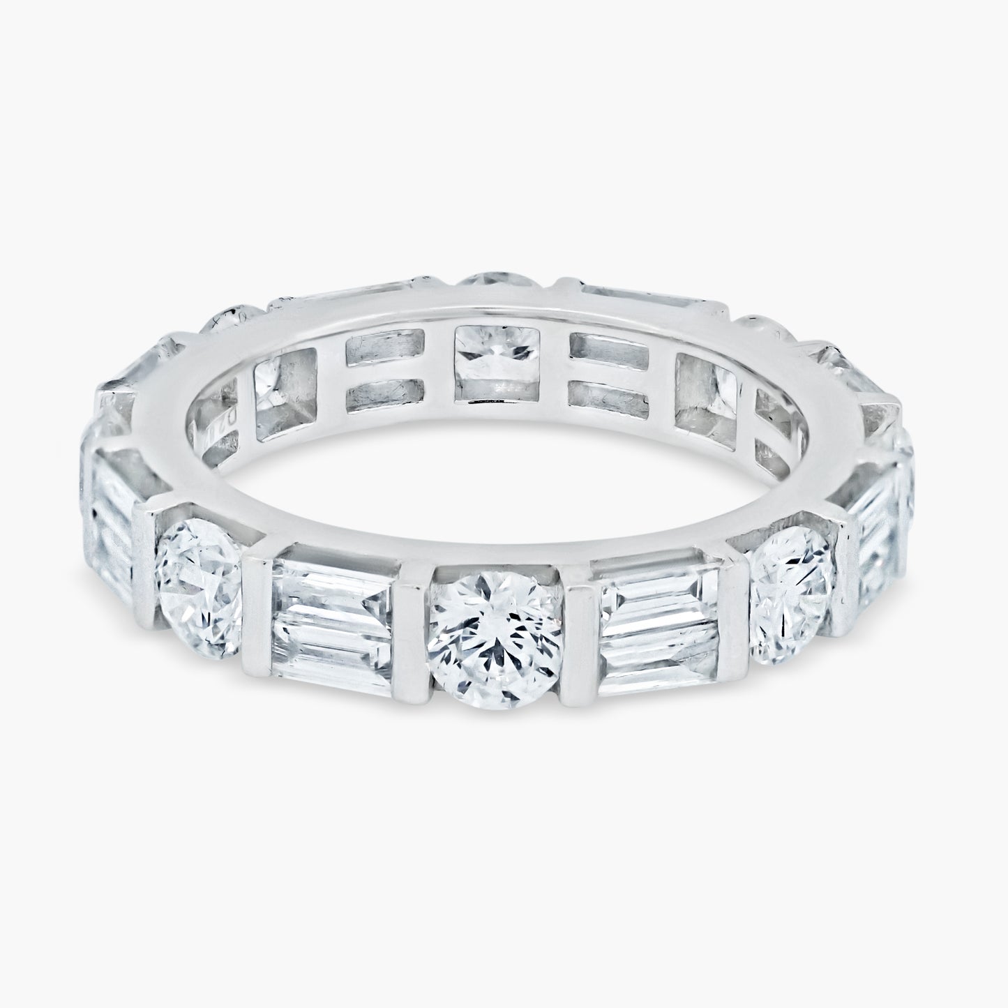 18K White Gold Baguette Eternity Band - R60436501