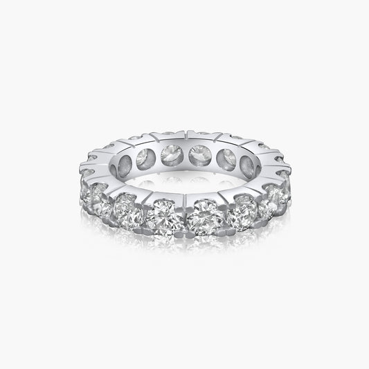 14K White Gold Round Diamond Eternity Band-R60456510