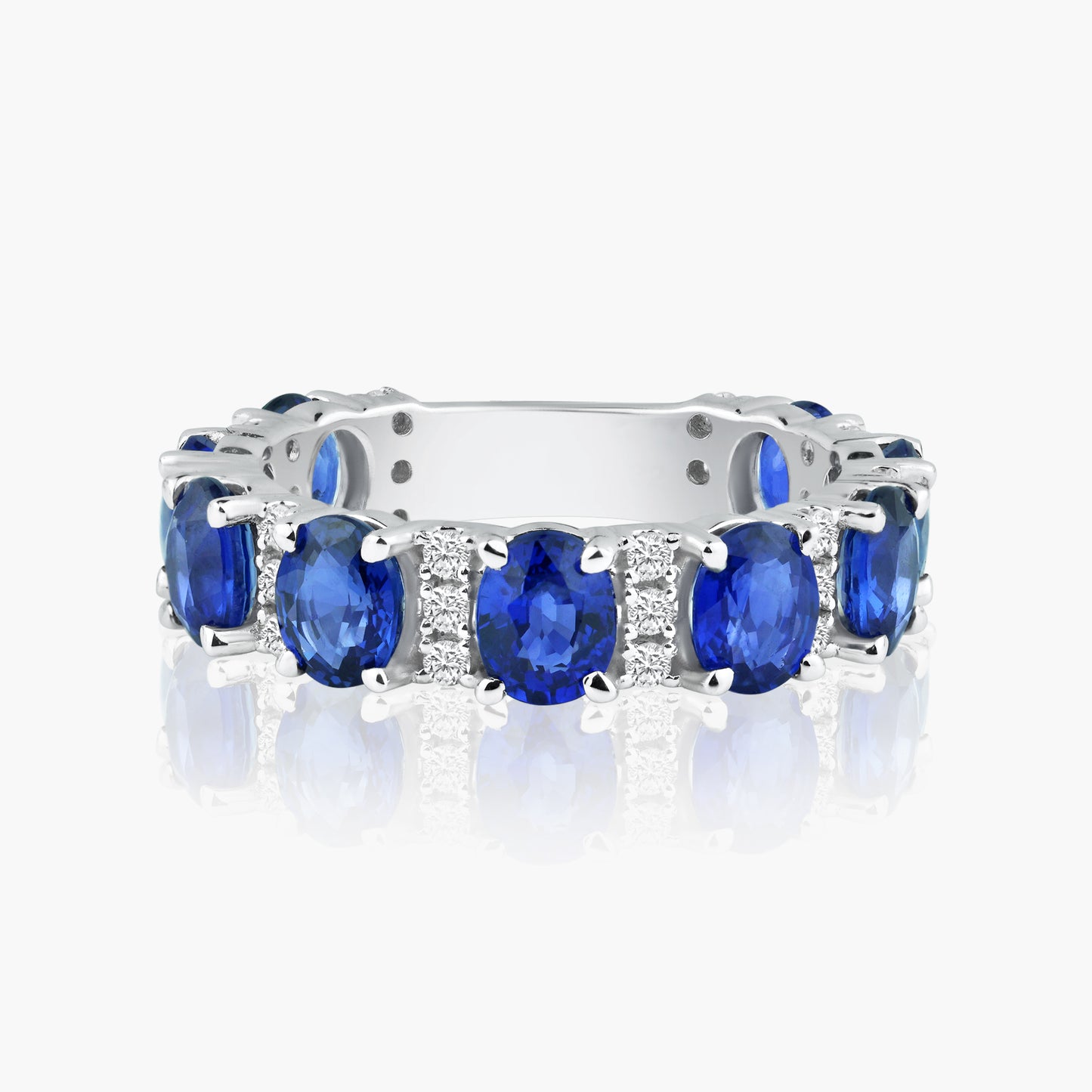 14K White Gold Colored Gemstone Ring-R60472002