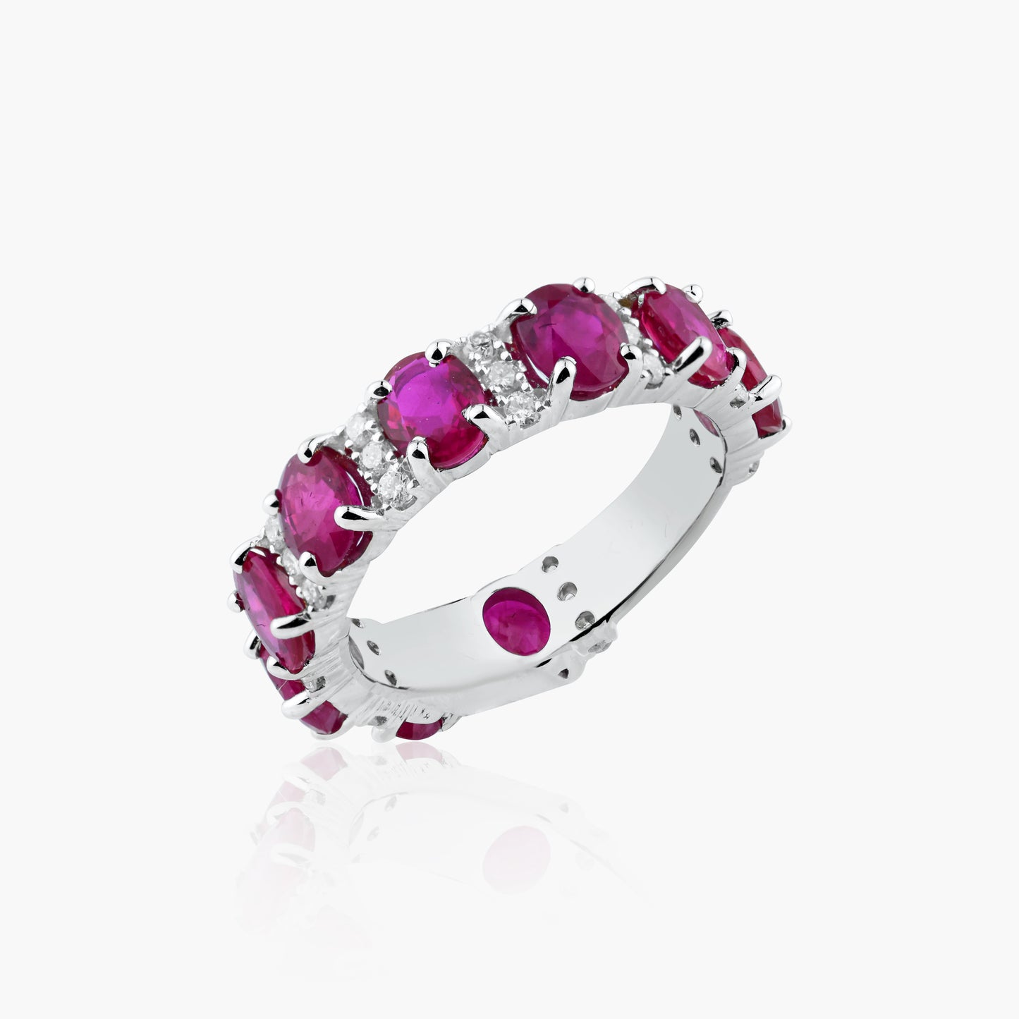 18K White Gold Ruby Statement Ring - R60472002R