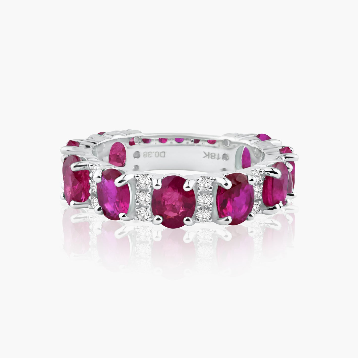 18K White Gold Ruby Statement Ring - R60472002R