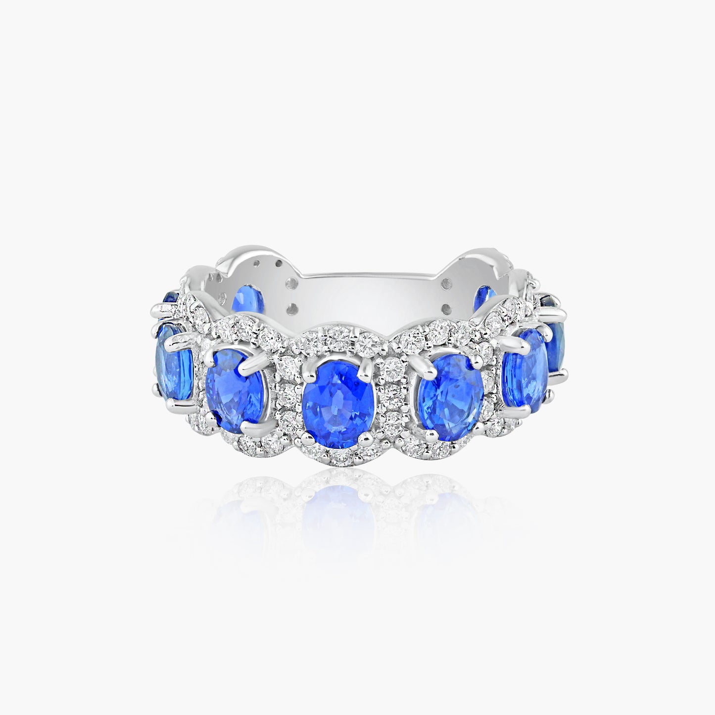 14K White Gold Colored Gemstone Ring-R60472003