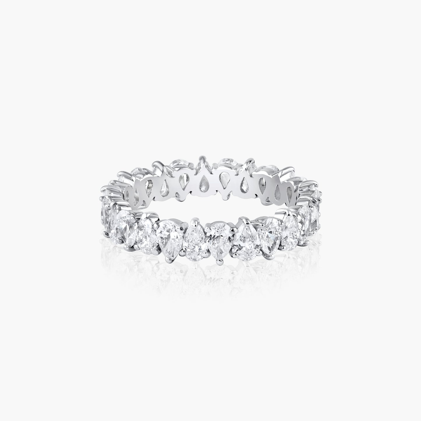 14K White Gold Pear Diamond Eternity Band - R60522107