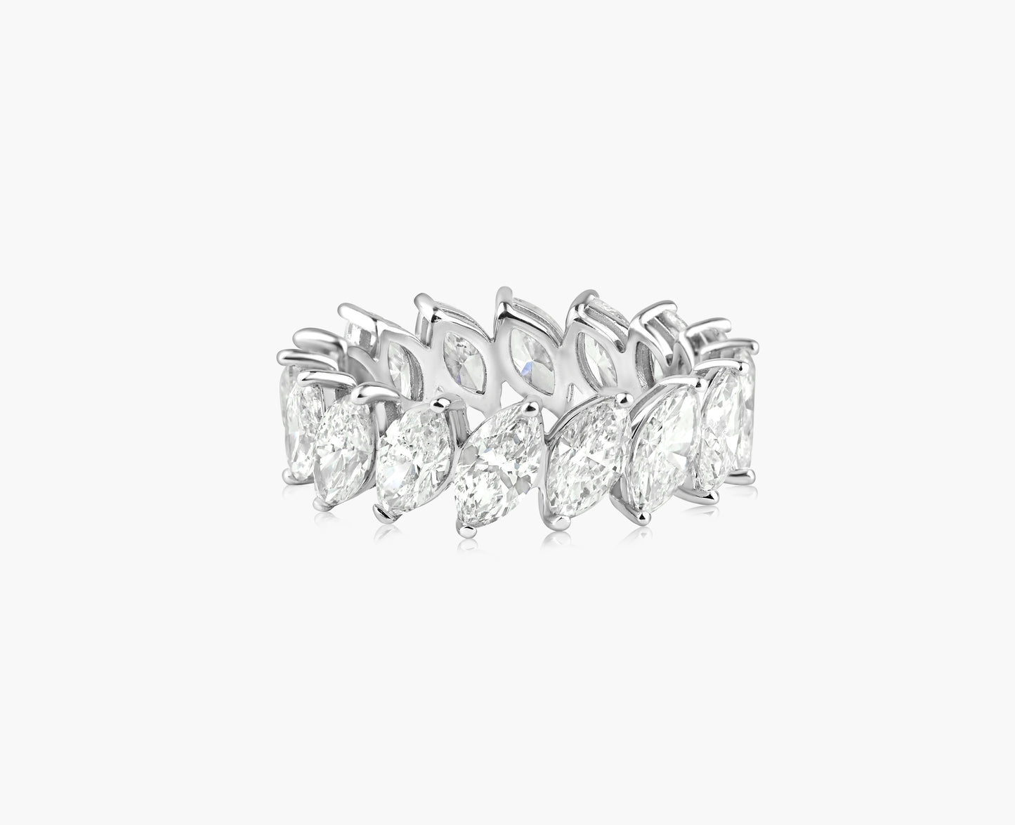 18K White Gold Marquise Diamond Eternity Band - R60522401