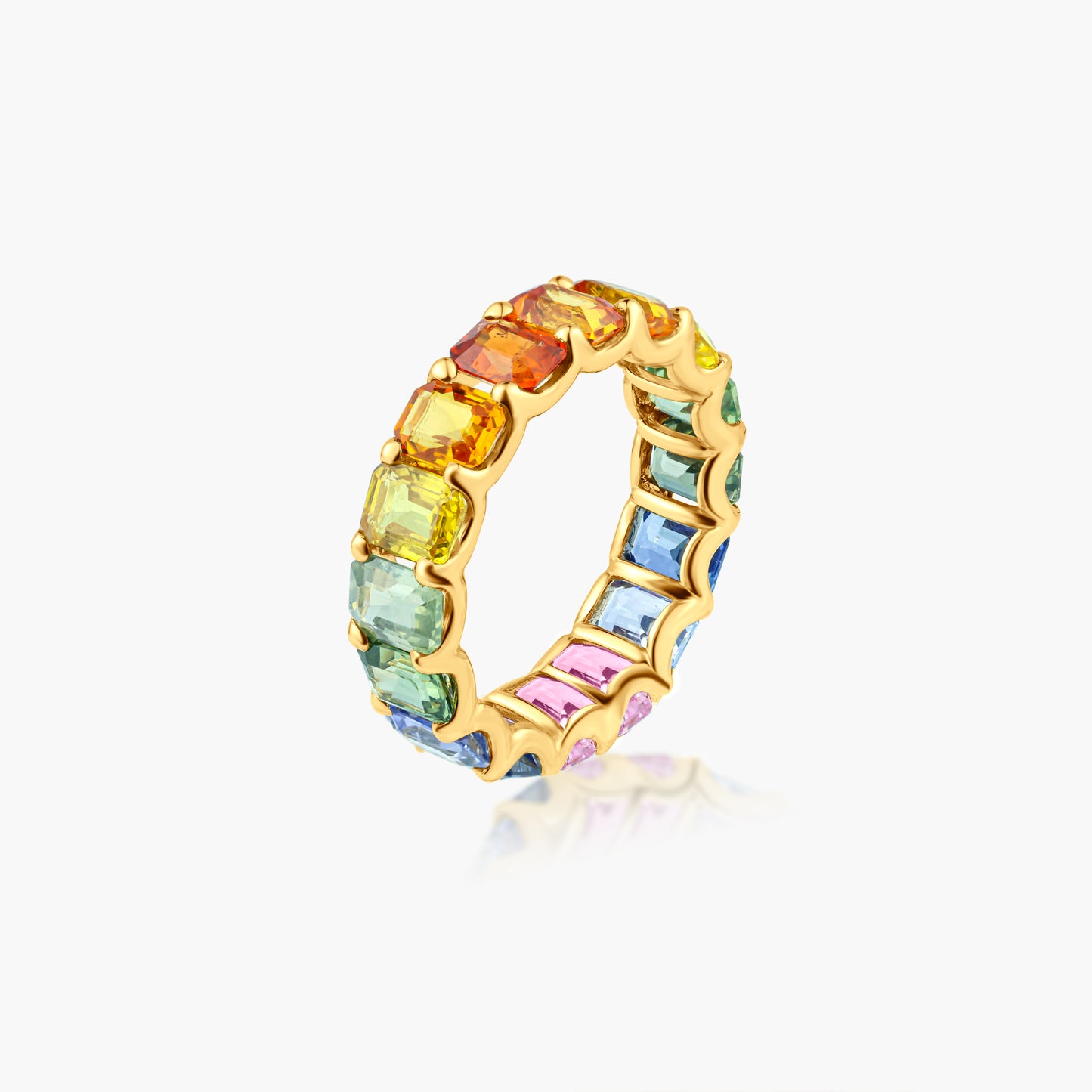 14K Yellow Gold Colored Gemstone Ring - R60549008