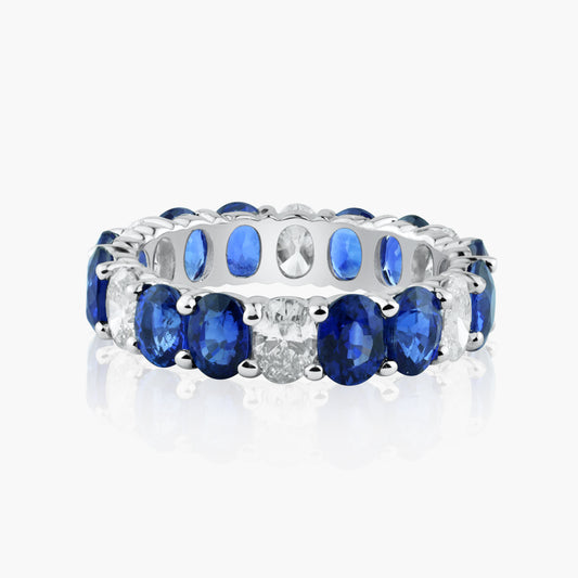 18K White Gold Colored Gemstone Ring-R60571102