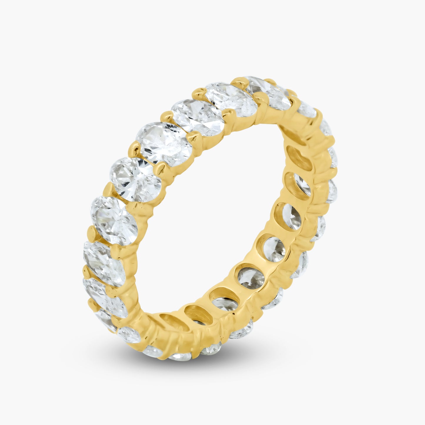 14K Yellow Gold Oval Diamond Eternity Band - R60571104