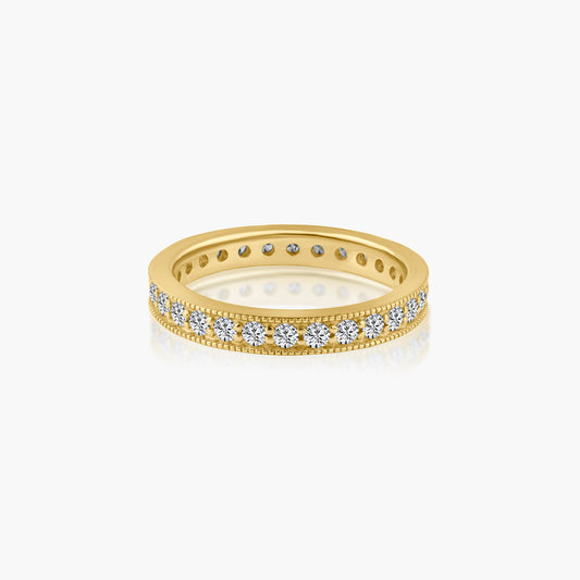 14K Yellow Gold Dainty Eternity Band - R60577402