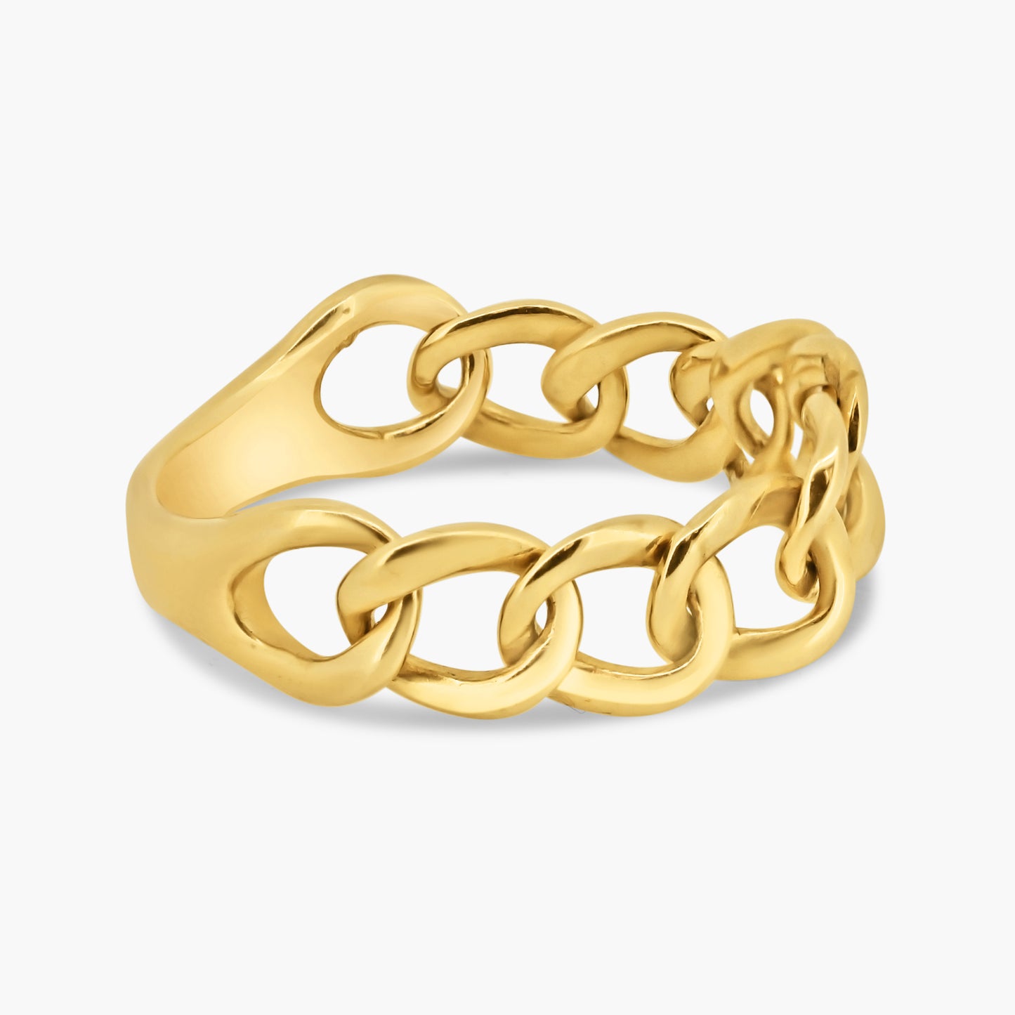 14K Yellow Gold Chain Link Ring-R60577702