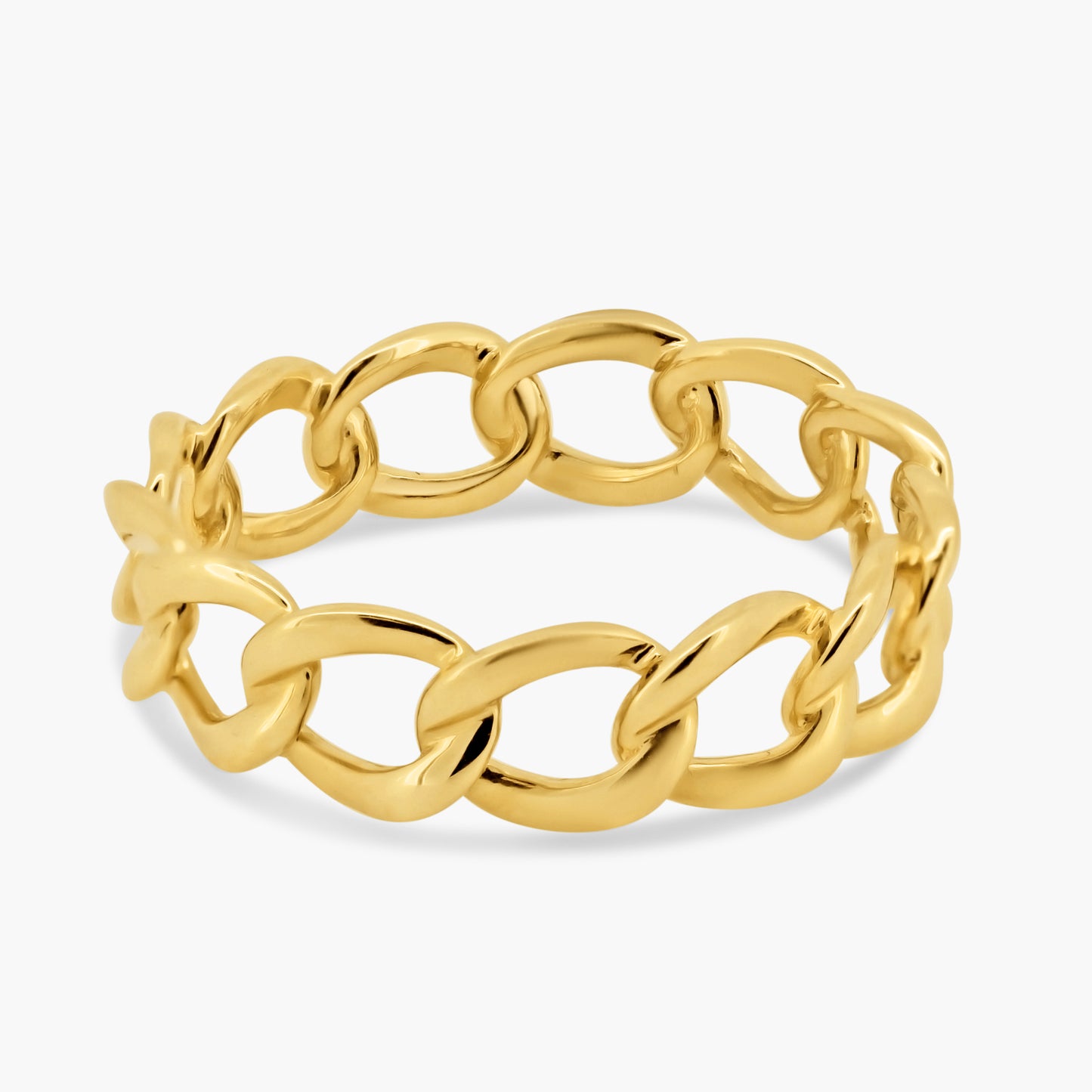 14K Yellow Gold Chain Link Ring-R60577703