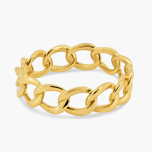 14K Yellow Gold Chain Link Ring-R60577703