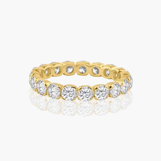 14K Yellow Gold Round Diamond Eternity Band - R605967