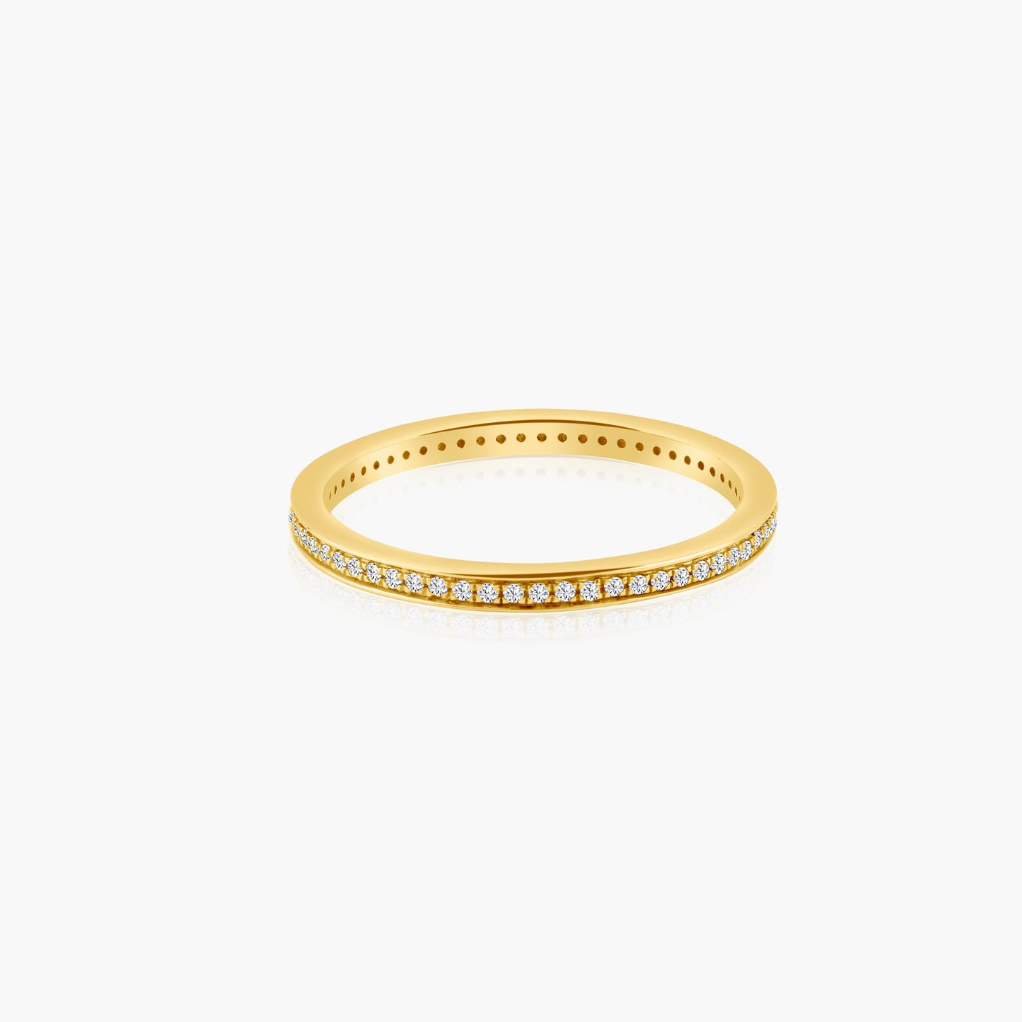 14K Yellow Gold Round Diamond Eternity Band - R60604001