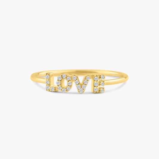 14K Yellow Gold Dainty Personalized Ring-R60606501