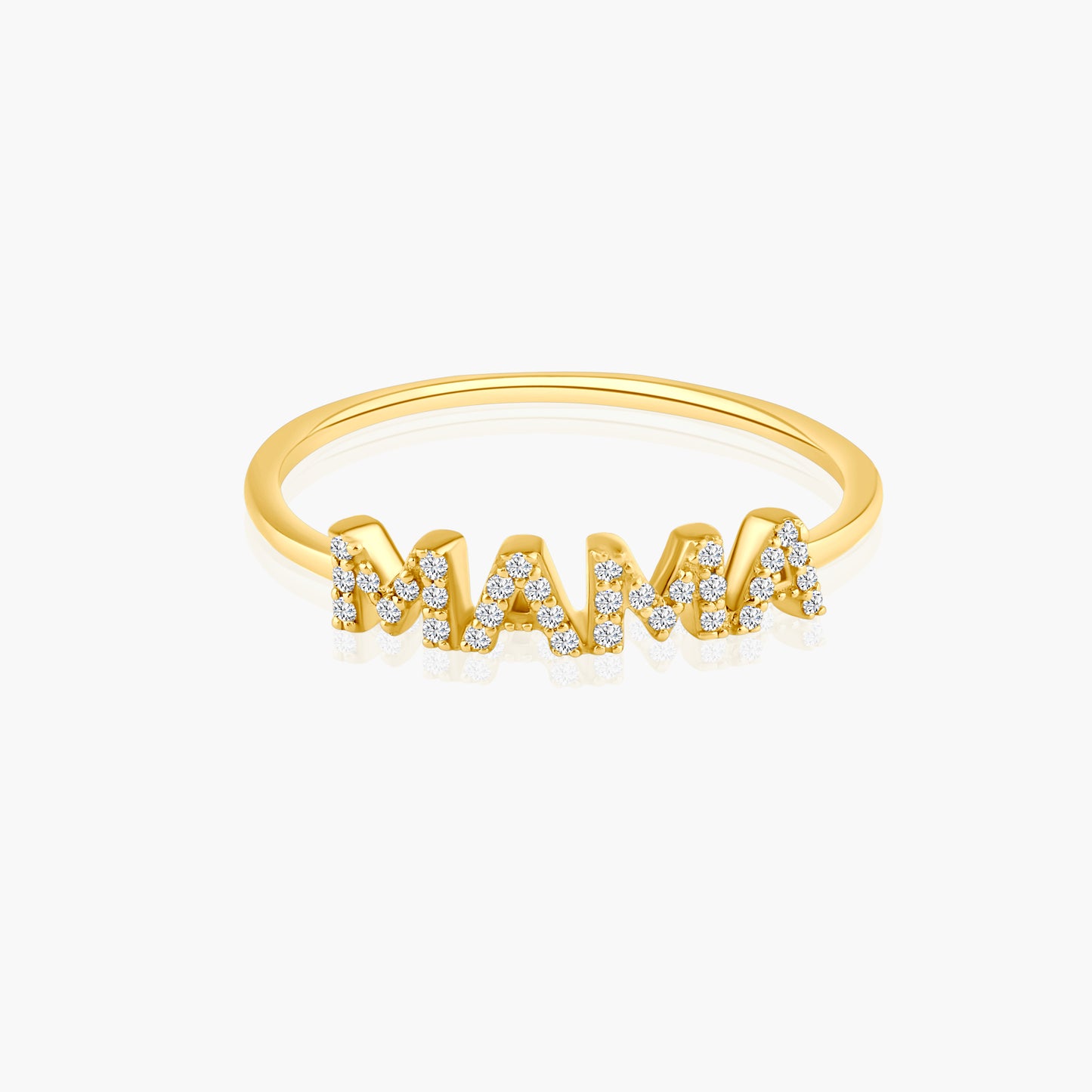 14K Yellow Gold Dainty Personalized Ring - R60606503