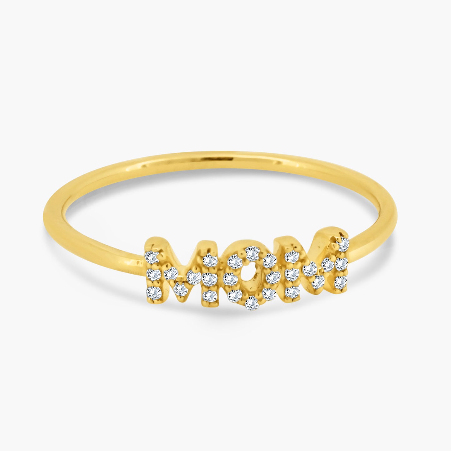 14K Yellow Gold Dainty Personalized Ring - R60606505