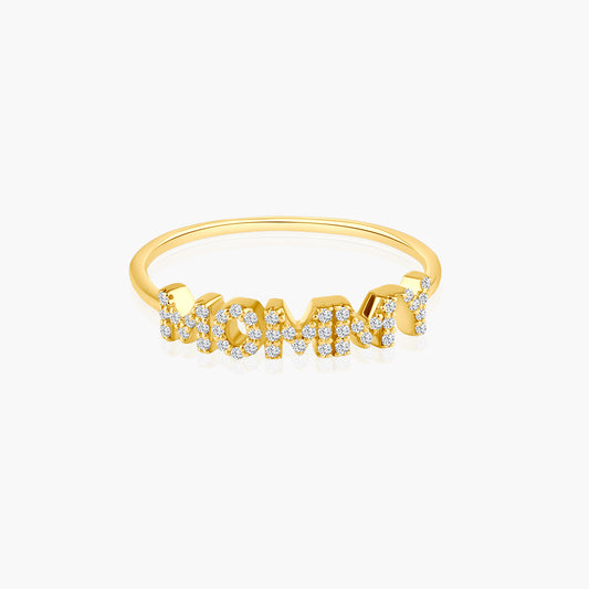 14K Yellow Gold Dainty Personalized Ring - R60606506