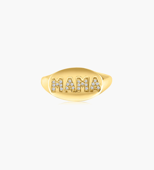 14K Yellow Gold Personalized Pinky Ring  - R60616102