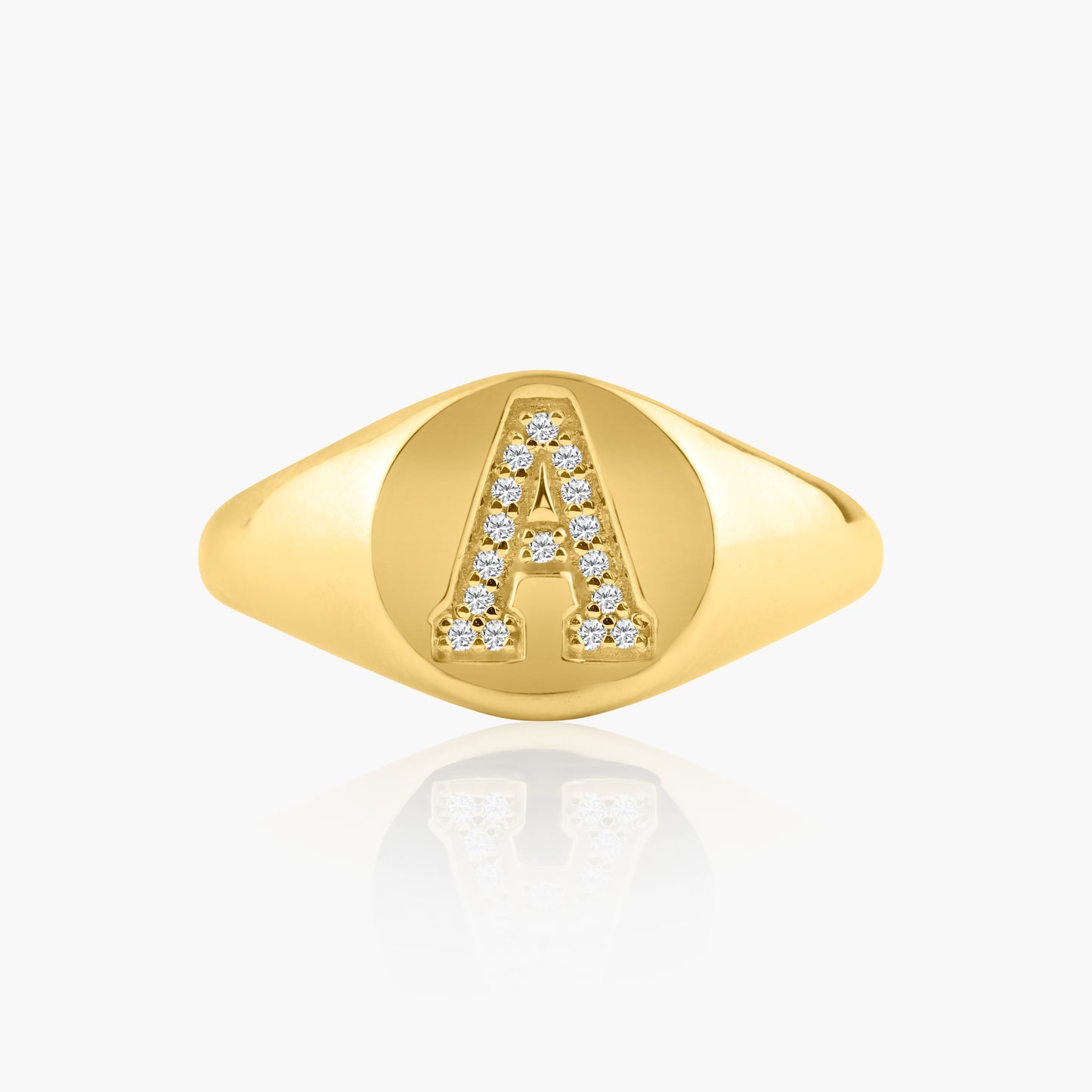 14K Yellow Gold Personalized Pinky Ring - R60621602