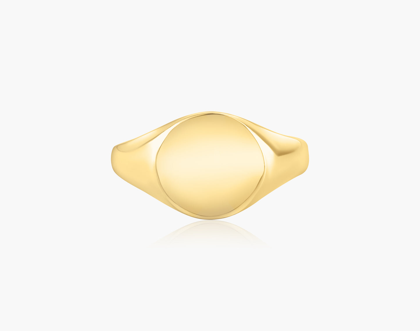 14K Yellow Gold Plain Pinky Ring - R60621602