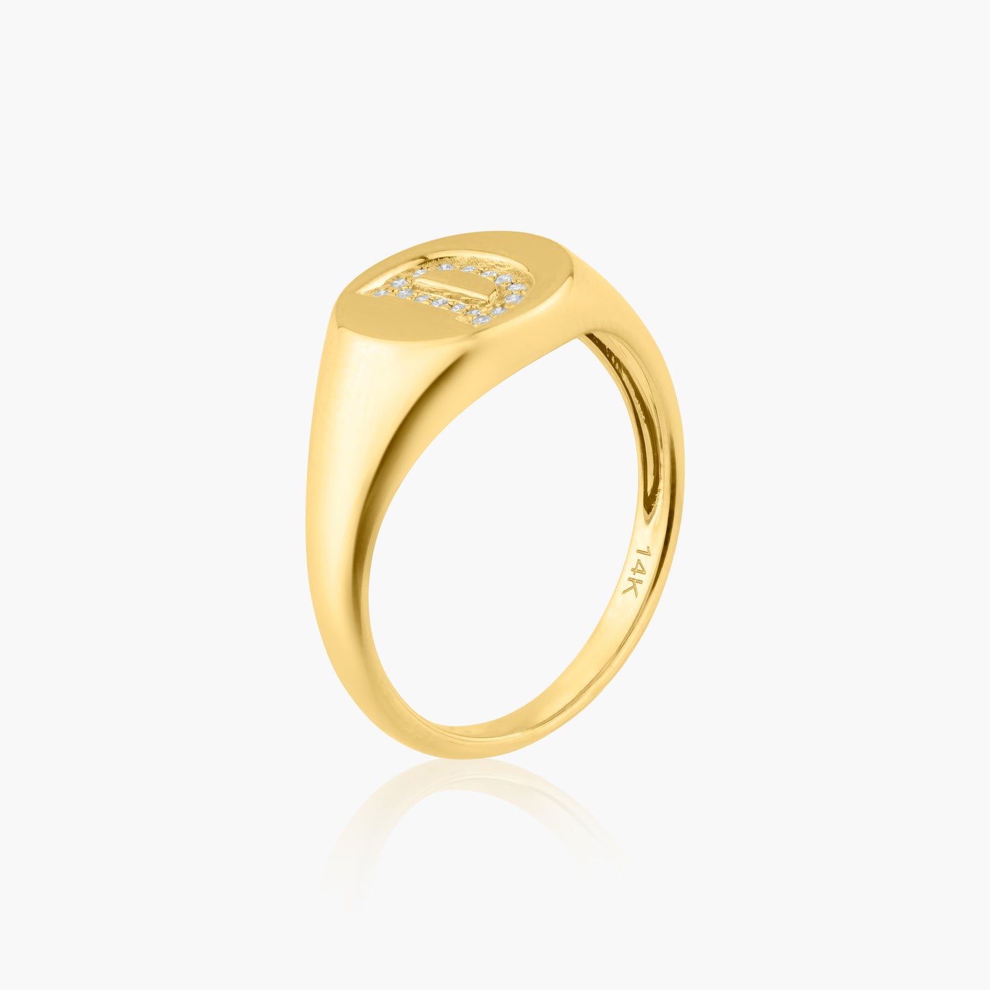 14K Yellow Gold Personalized Pinky Ring - R60621604